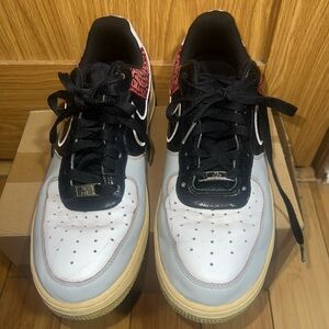 Nike Air Force 1 Black and White Athletic Shoes